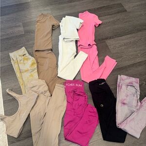 Colorful Activewear Leggings and Tops Set -only $90! Worth $400!!!!